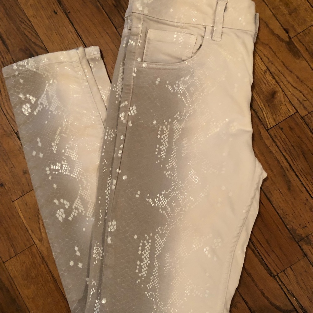 Snake skin design Jeans